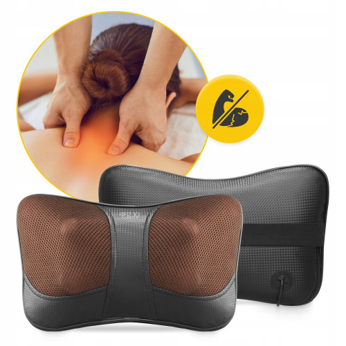 Массажная подушка  4FIZJO Shiatsu Ultra+ Brown - фото №4